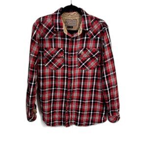 Legendary Stockyards - Size LT - Large Tall - Red Black Plaid